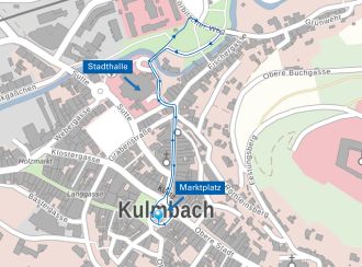 Stadtplan Kulmbach Strecke Firmenlauf 2023