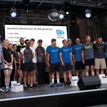 Kulmbach Altstadtfest Firmenlauf 2023 Siegerehrung Bühne