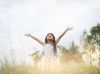 Cute Asian Girl Raising Arms About us sustainability